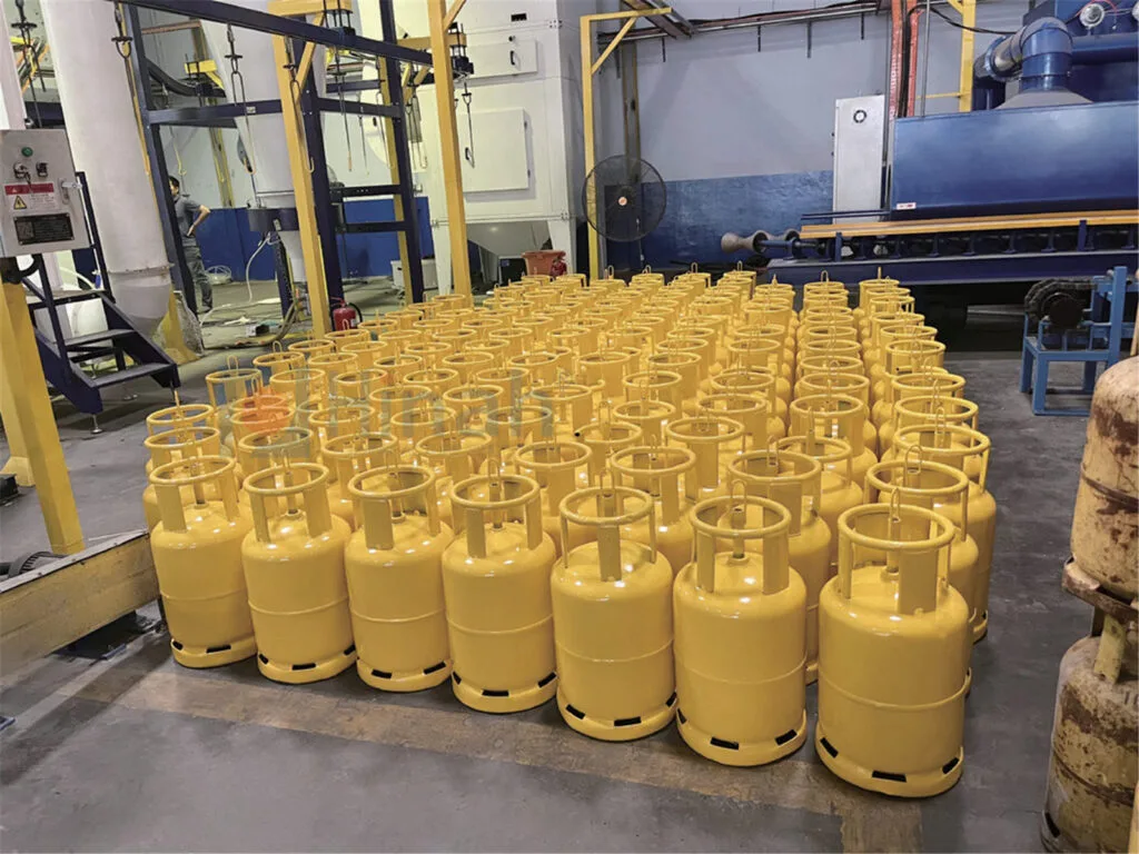Automatic Powder Coating Line for Gas tanks (4)