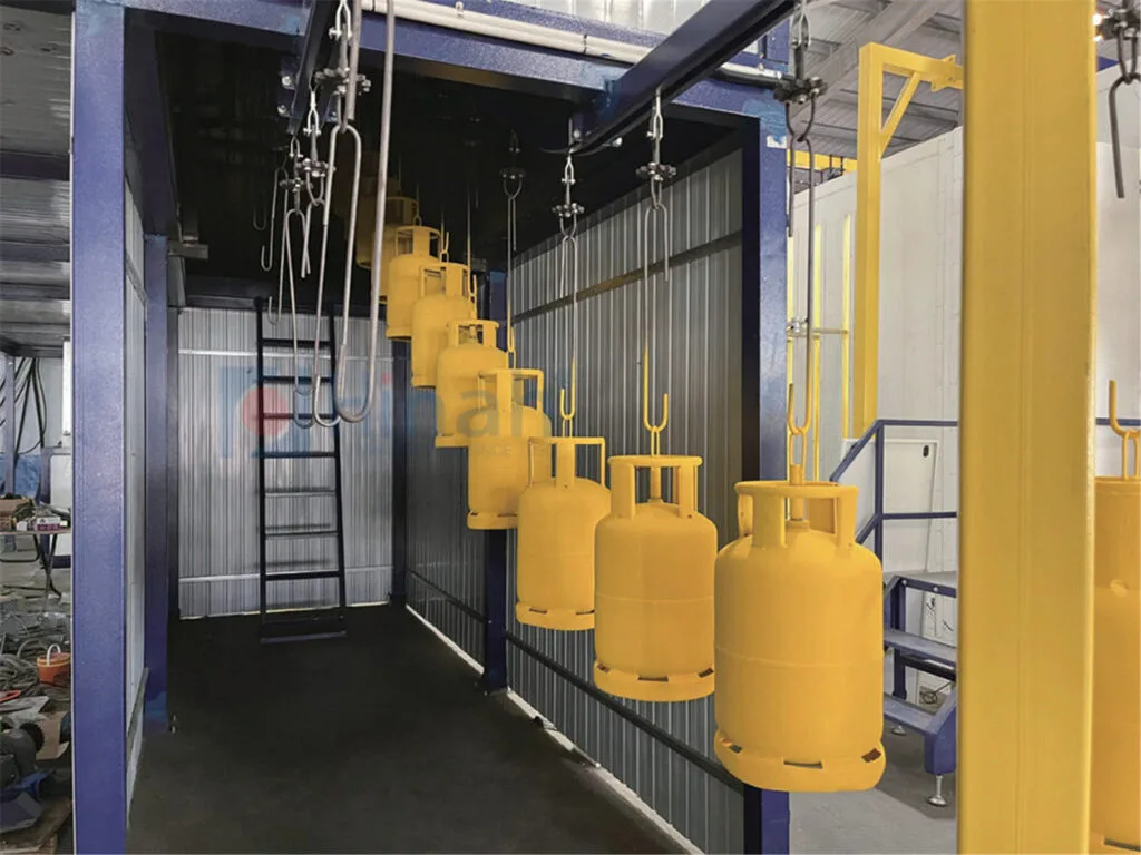 Automatic Powder Coating Line for Gas tanks (5)