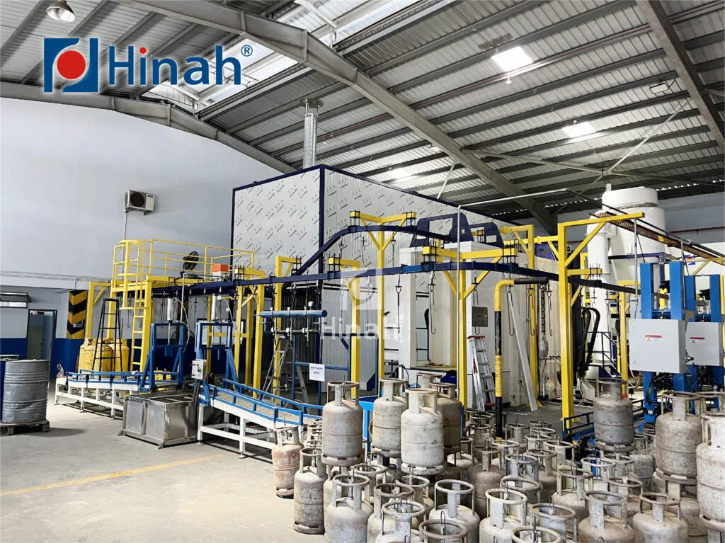 Automatic Powder Coating Line for Gas tanks (8)