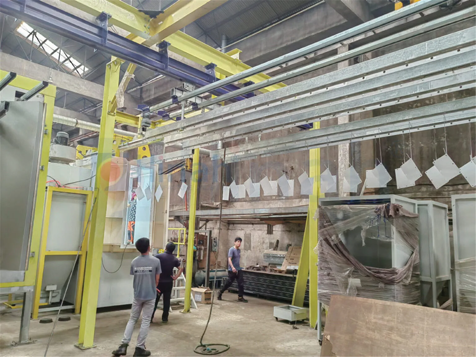 Manual Powder Coating Line for Aluminum Profiles (1)