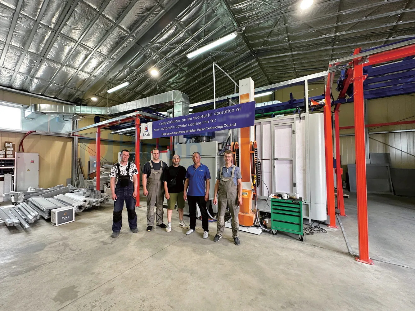 Manual Powder Coating Line for Electric Cabinets (4)