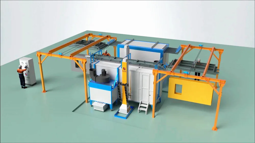 Manual Powder Coating Line for Fire Doors (5)