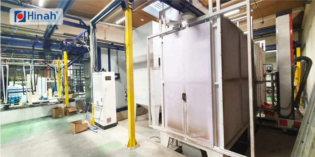 Manual Powder Coating Line for Supermarket Metal Shelves (12)