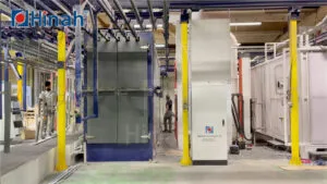 Manual Powder Coating Line for Supermarket Metal Shelves (4)