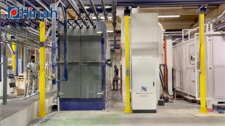 Manual Powder Coating Line for Supermarket Metal Shelves (4)