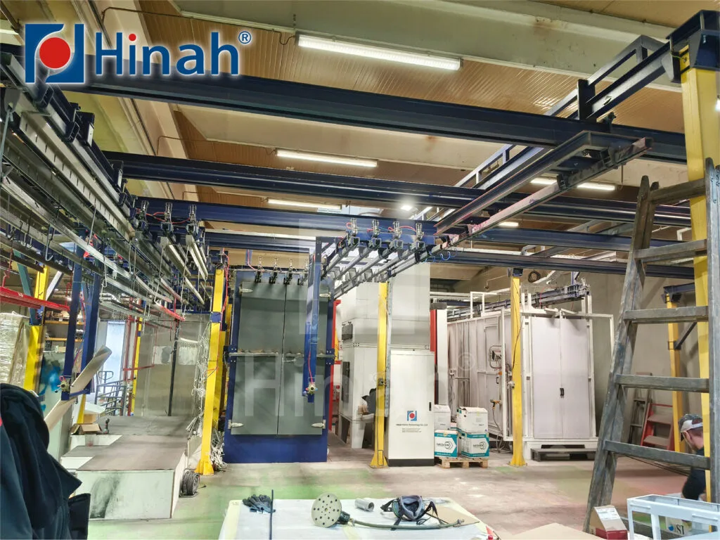 Manual Powder Coating Line for Supermarket Metal Shelves (8)