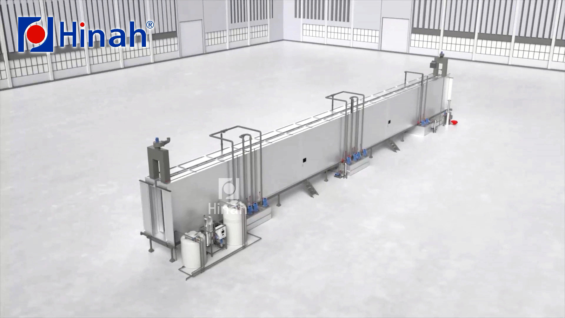 Spraying Pre-treatment before Powder Coating Line