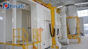cyclone recovery system powder coating booth(1)