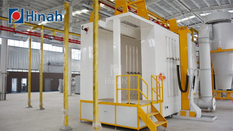 cyclone recovery system powder coating booth(2)